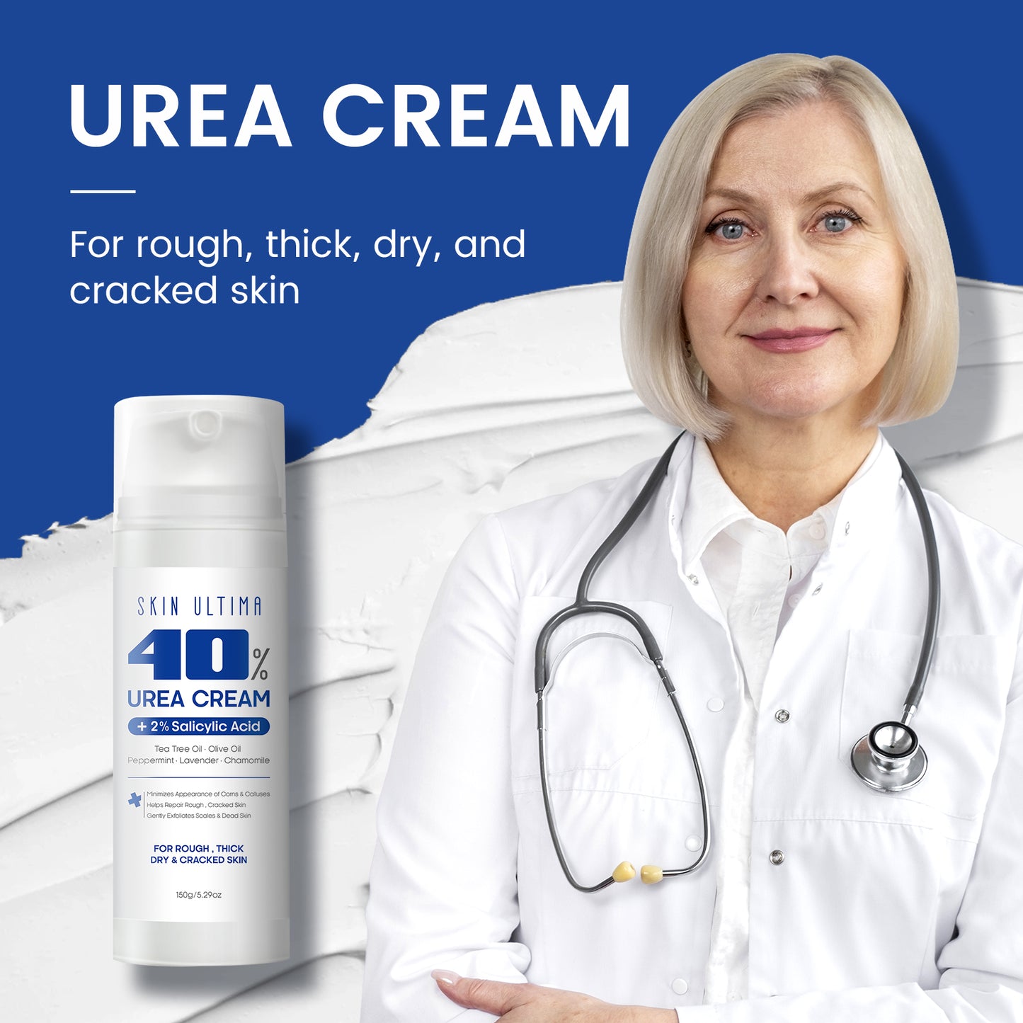 Skin Ultima Urea Cream 40% with 2% Salicylic Acid 5.29oz